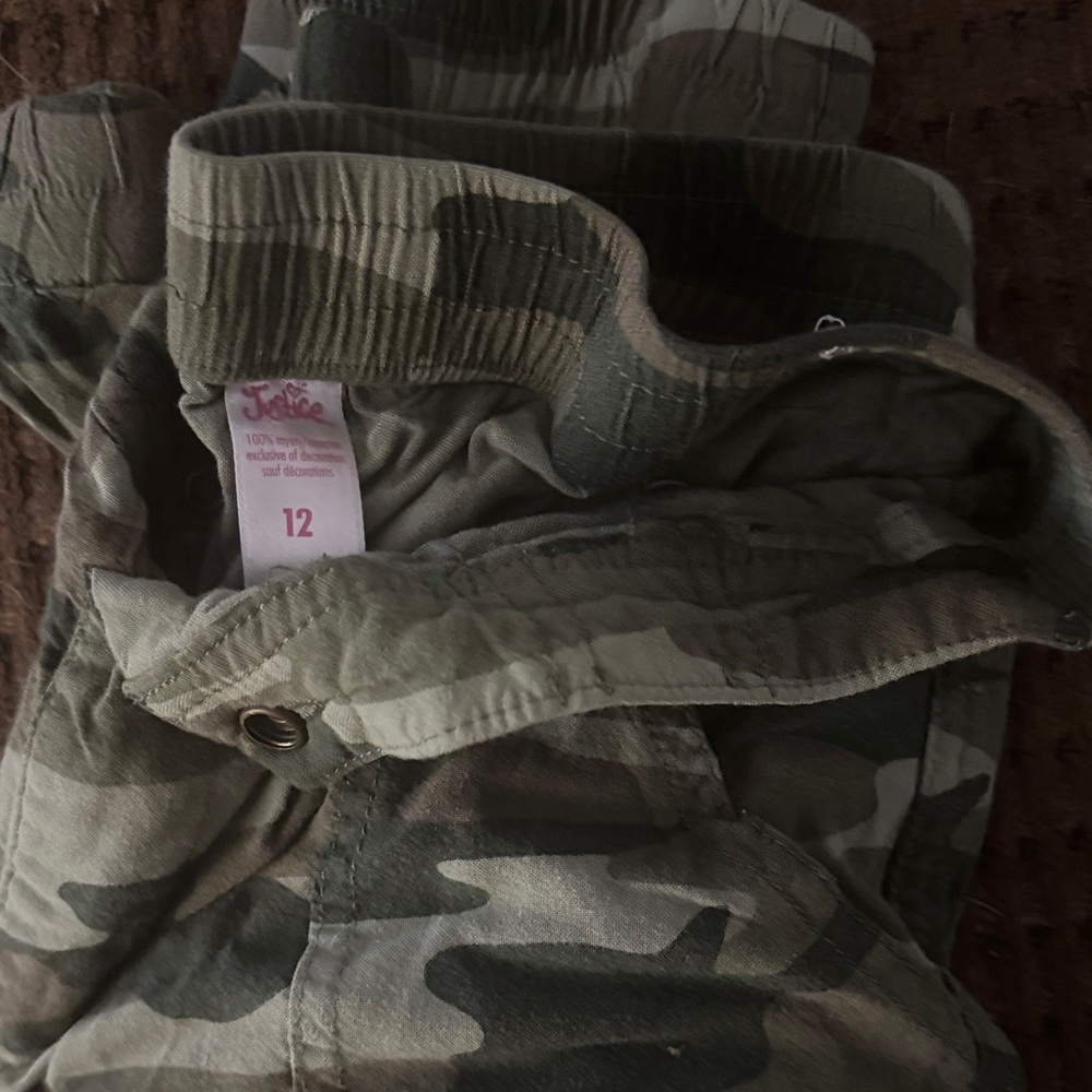 Justice Camouflage Kids Casual Bottoms
